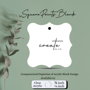 Clear Square Points Blank