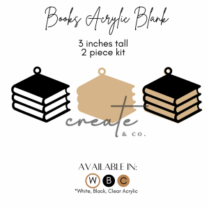 Book Acrylic Blank