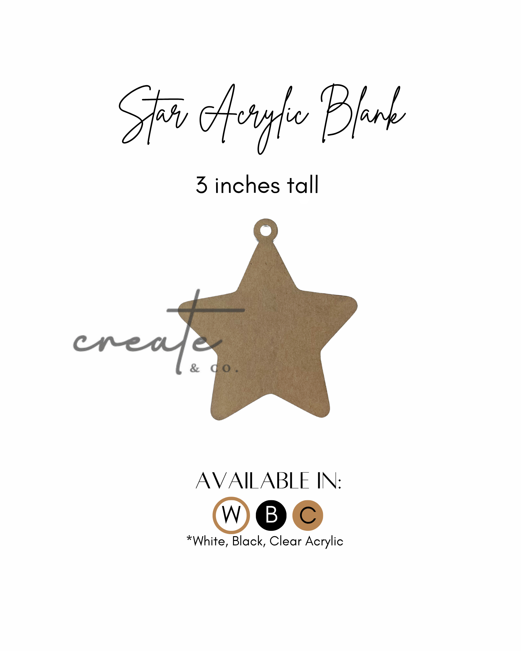 Star Acrylic Blank