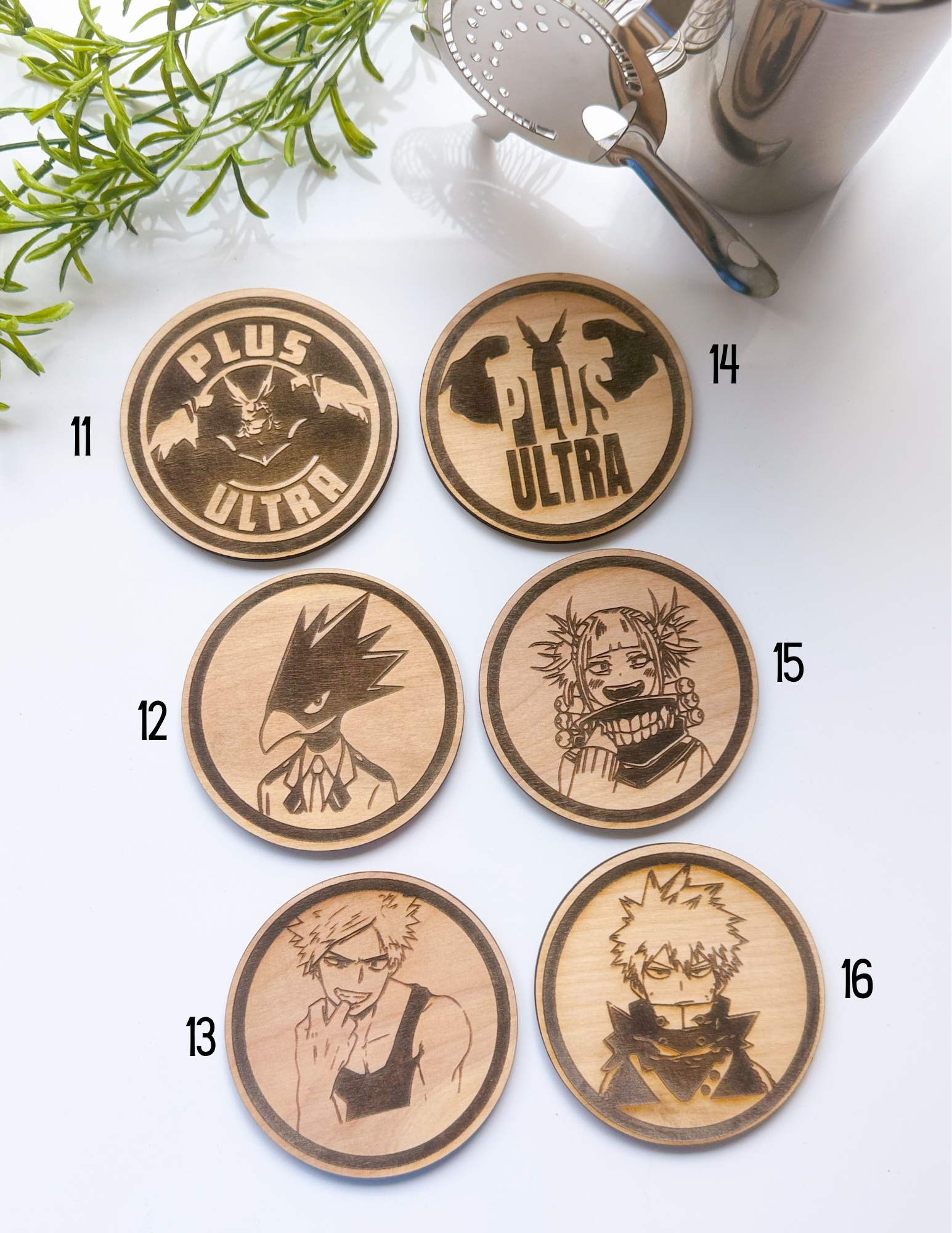 Hero Academia Wood Coasters - Image 4