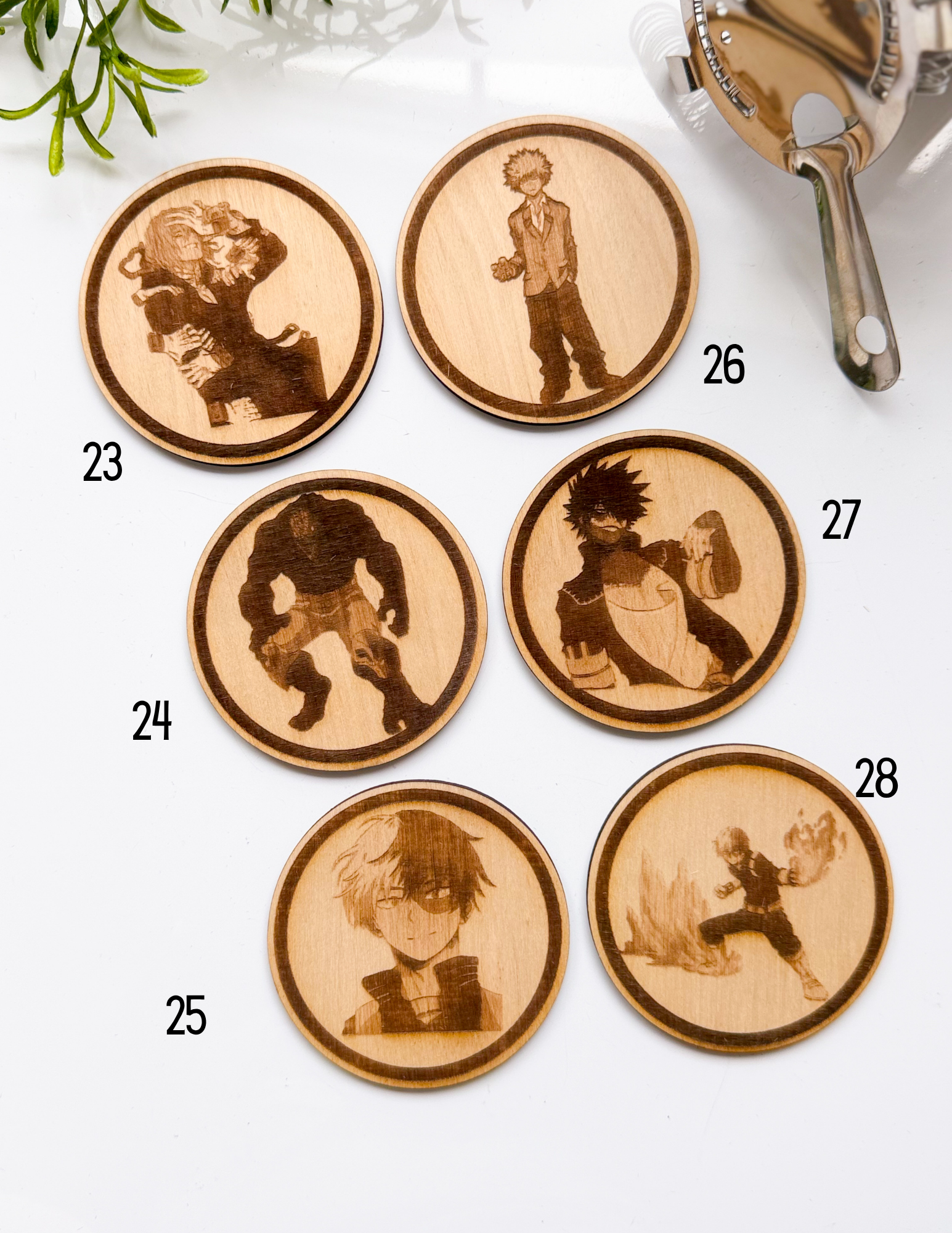 Hero Academia Wood Coasters - Image 6