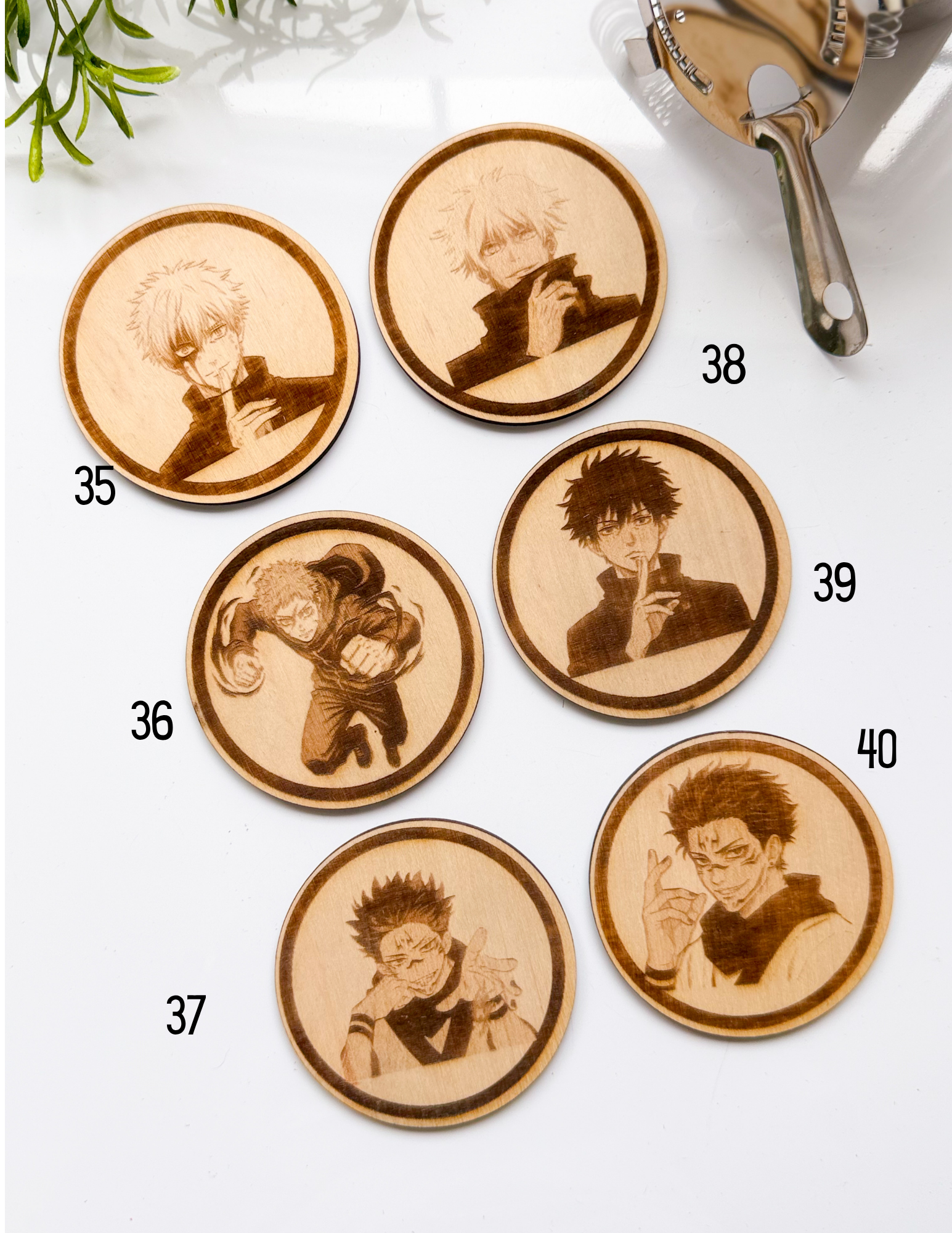 Hero Academia Wood Coasters - Image 8