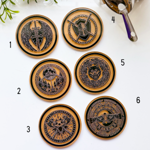 Class Emblem Acrylic Coasters