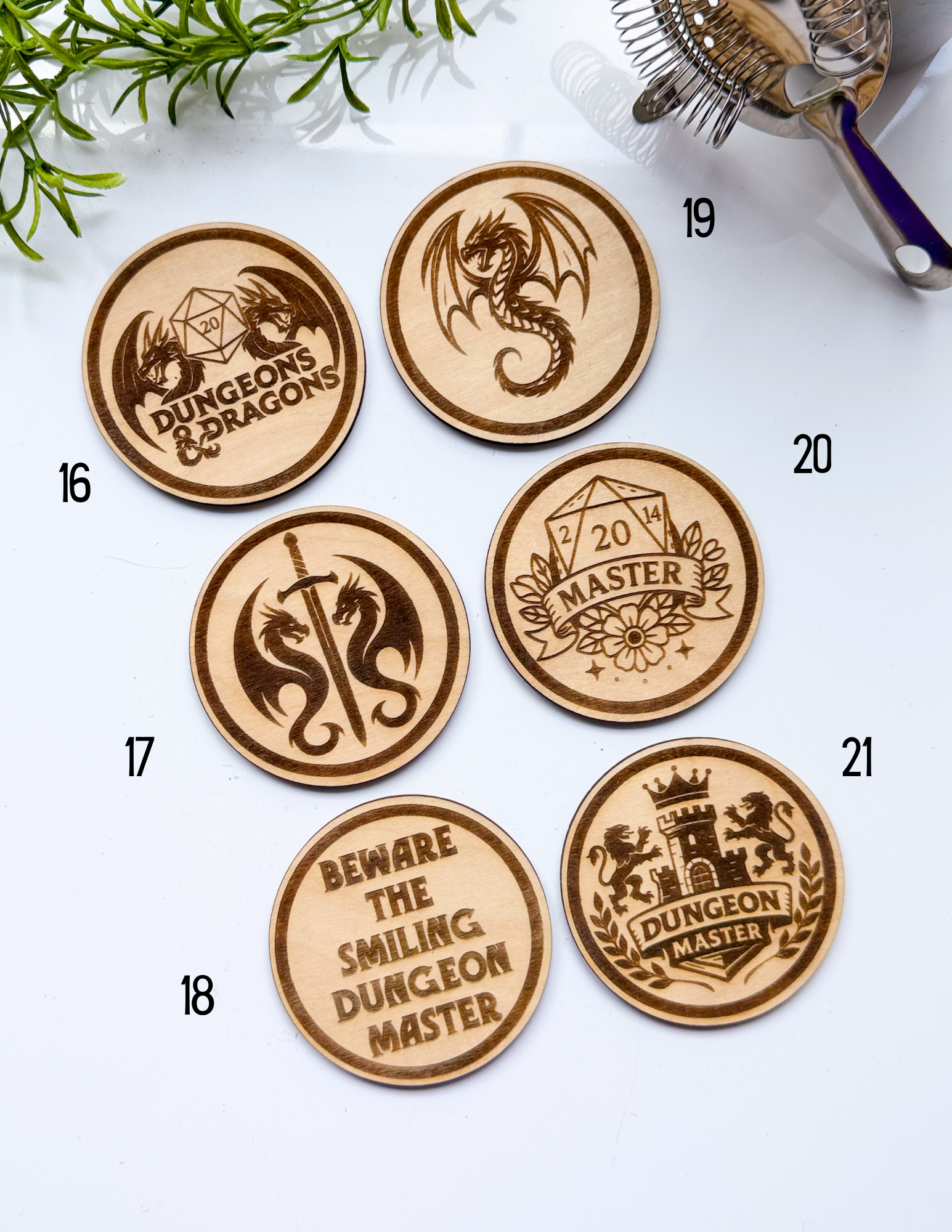 D&D Wood Coasters - Image 5