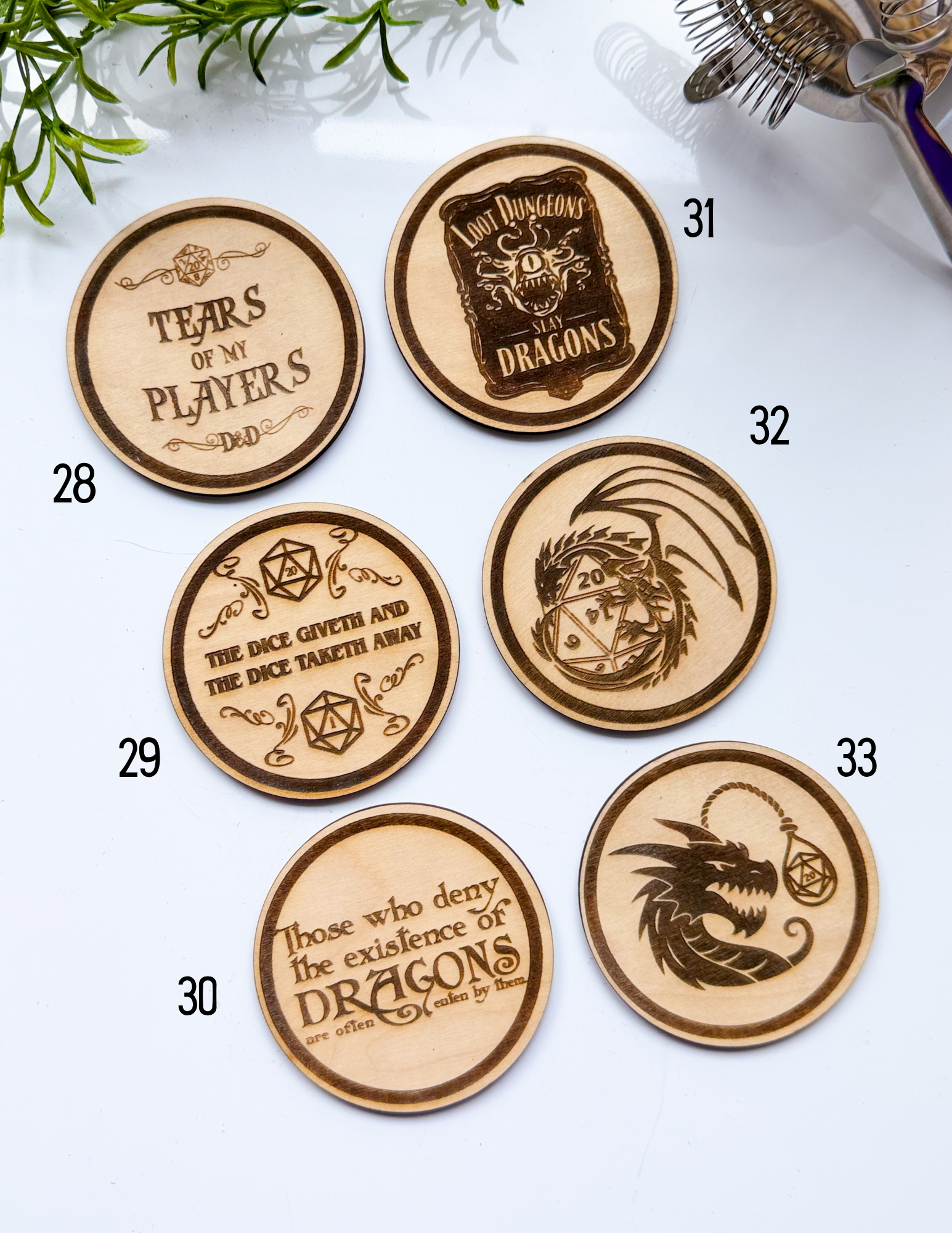 D&D Wood Coasters - Image 7