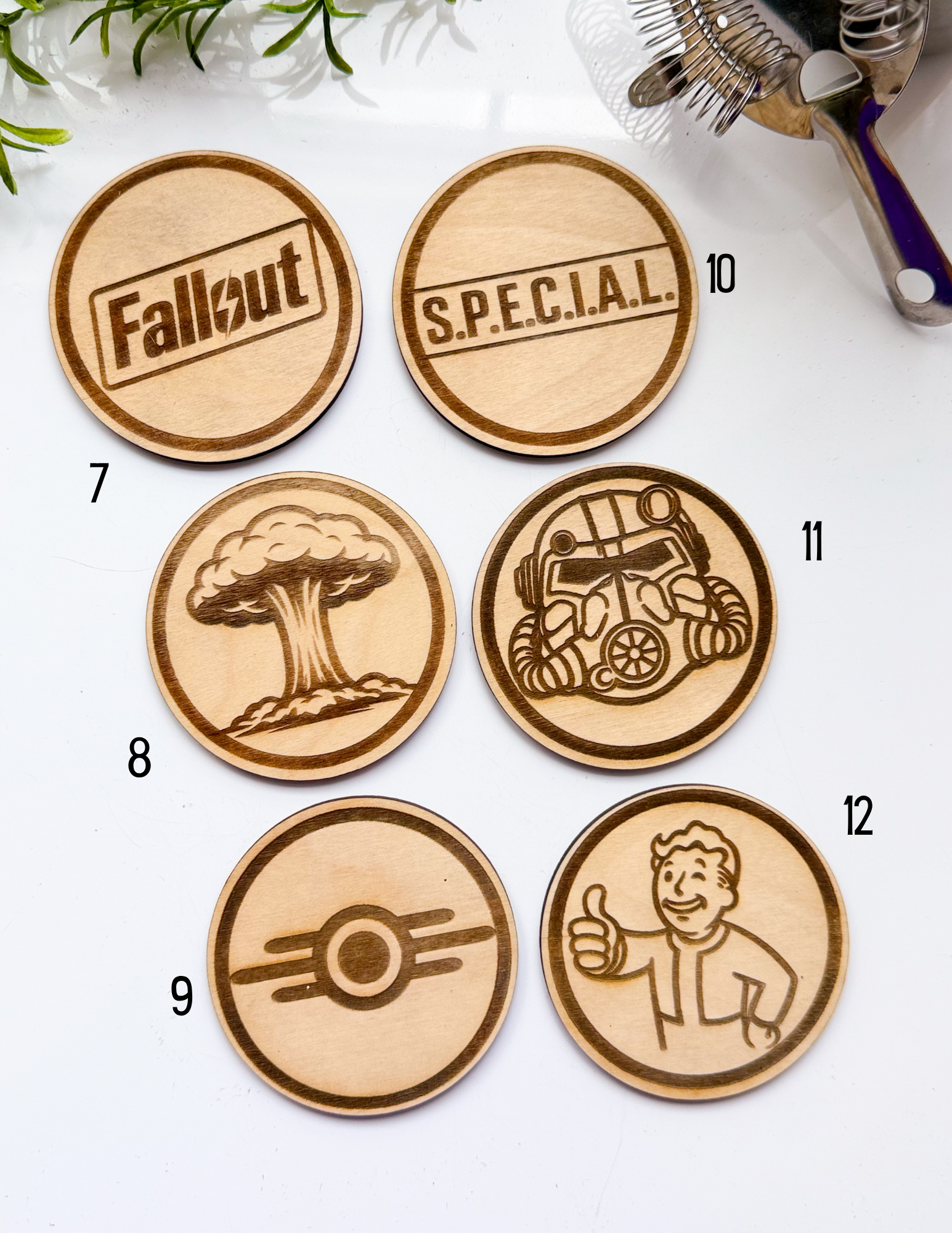 Fallout Wood Coasters - Image 3