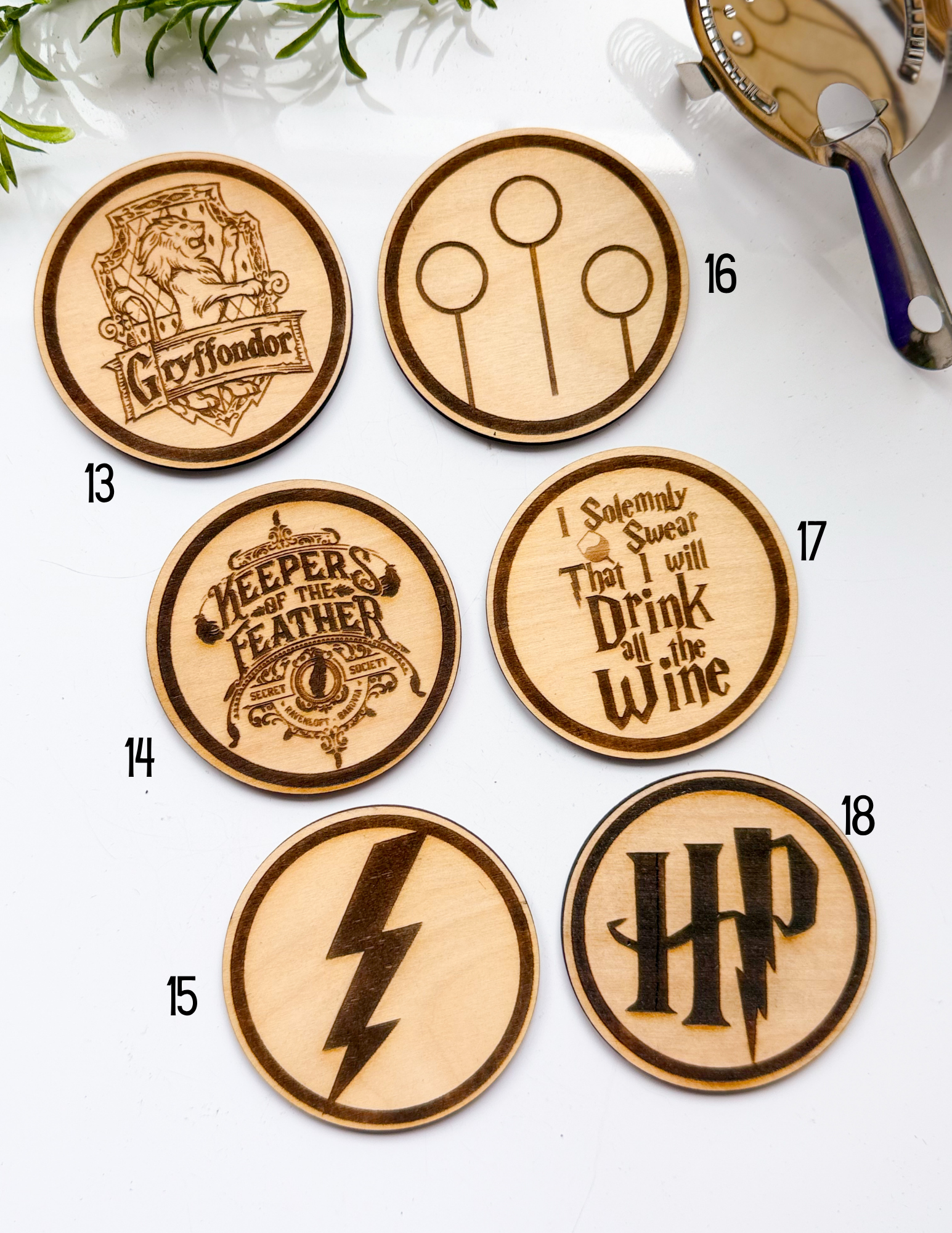 Harry Potter Wood Coasters - Image 4