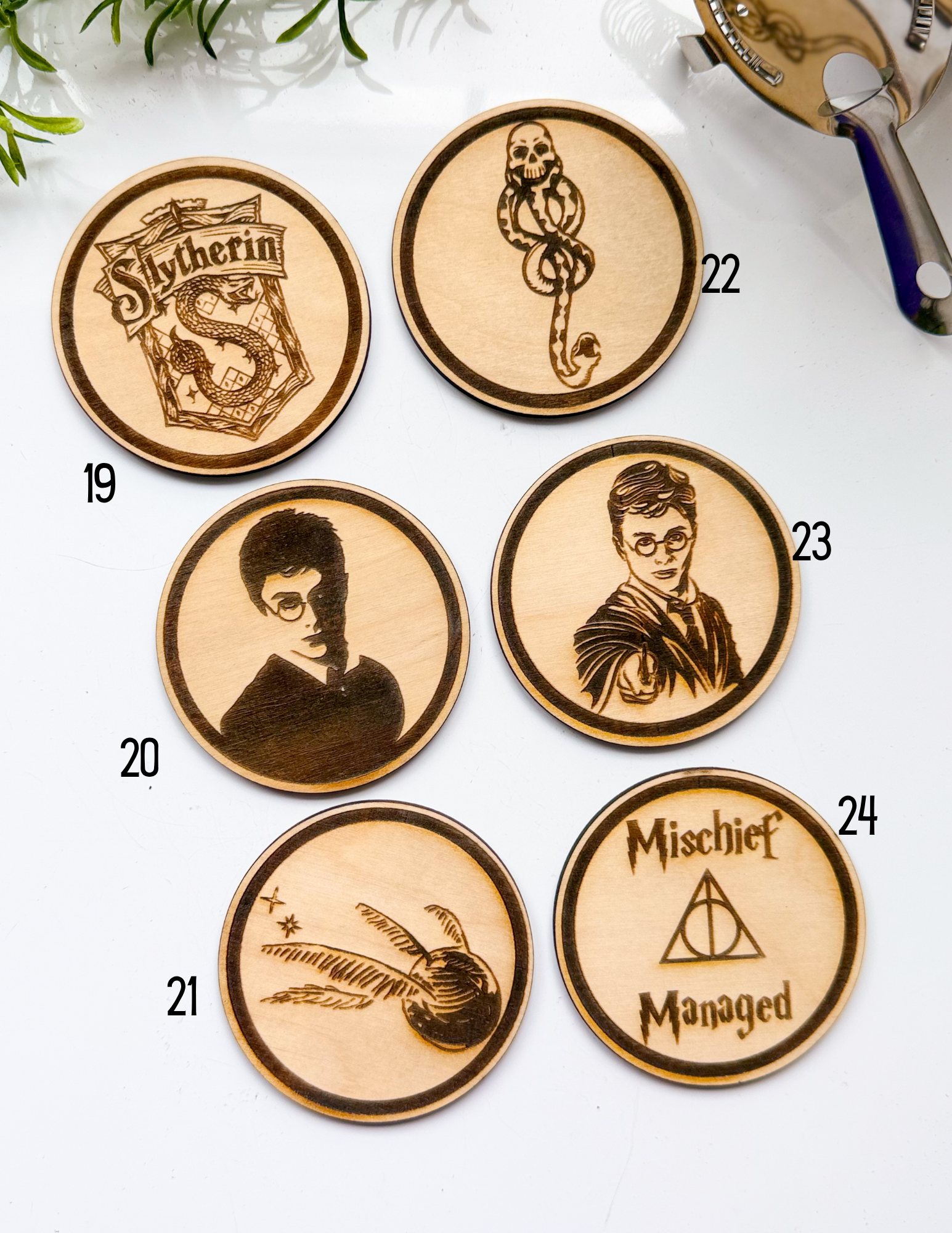 Harry Potter Wood Coasters - Image 5