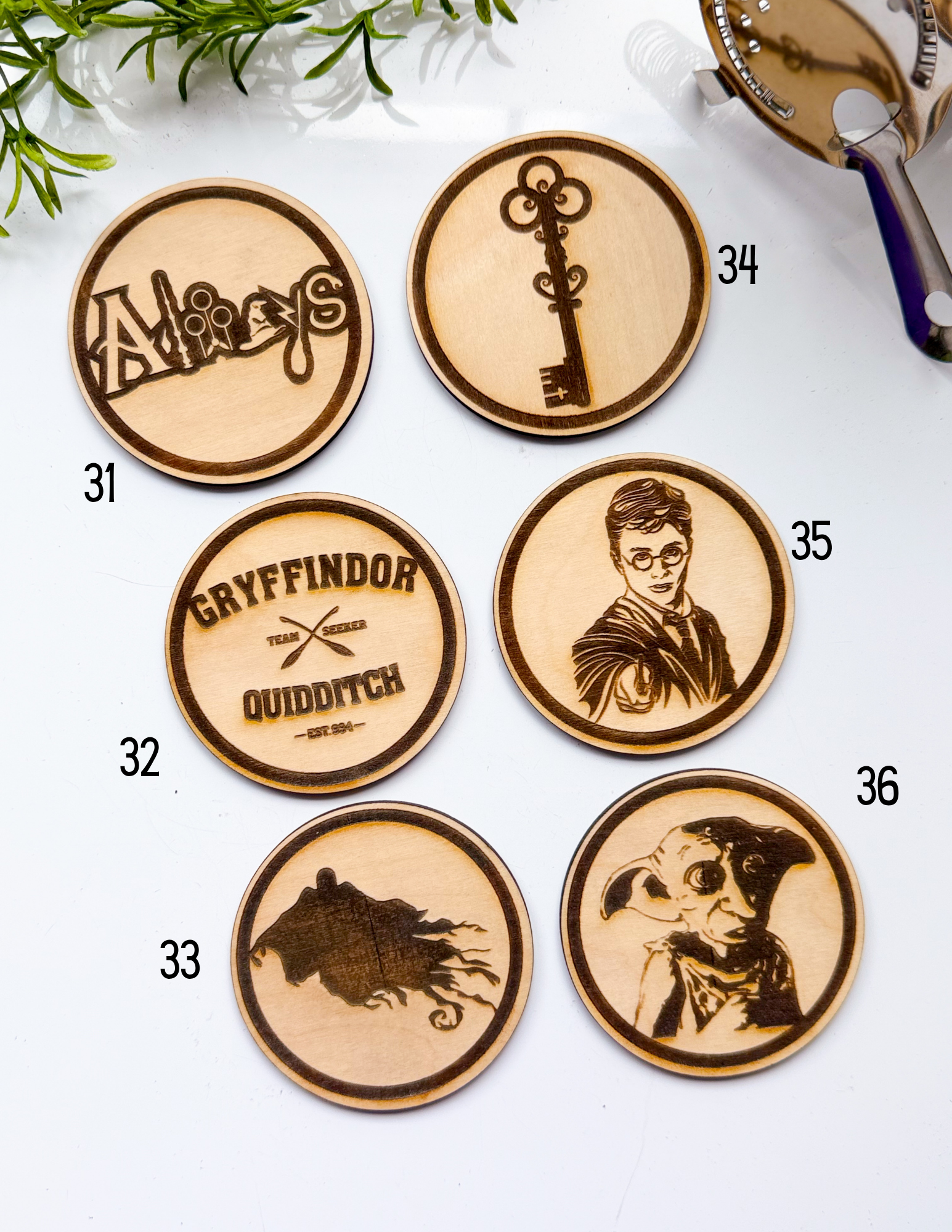 Harry Potter Wood Coasters - Image 7