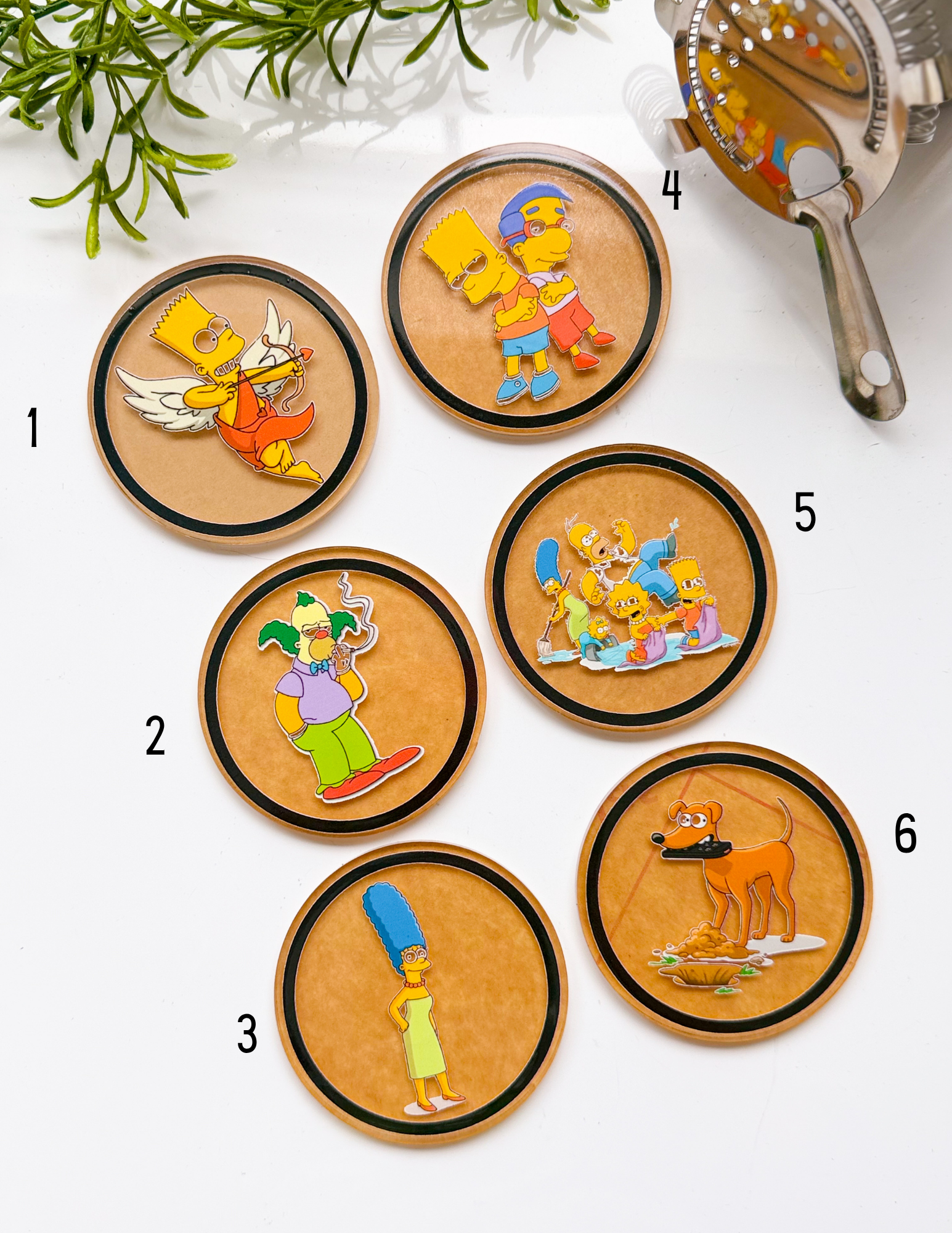 Simpsons Acrylic Coasters