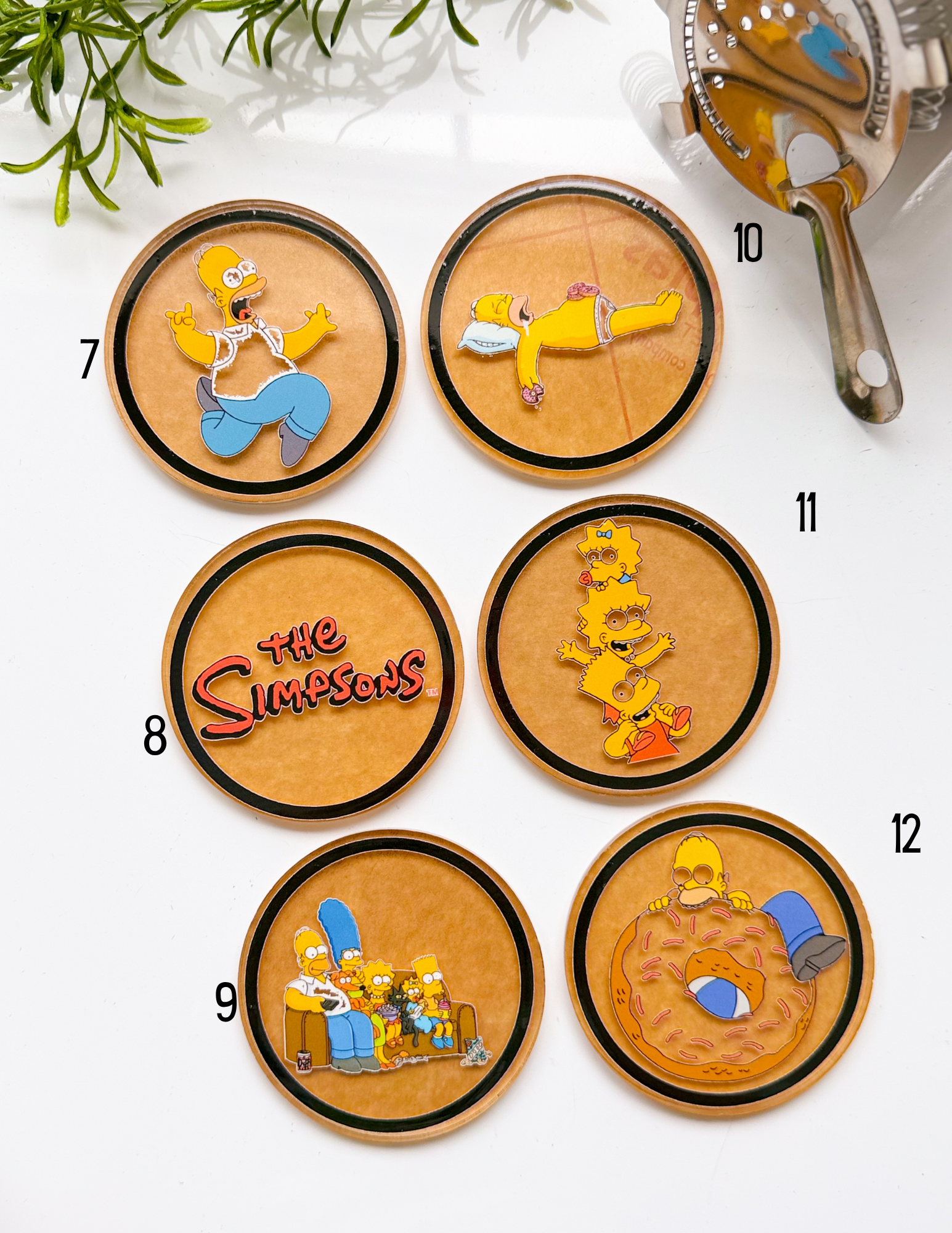 Simpsons Acrylic Coasters - Image 3