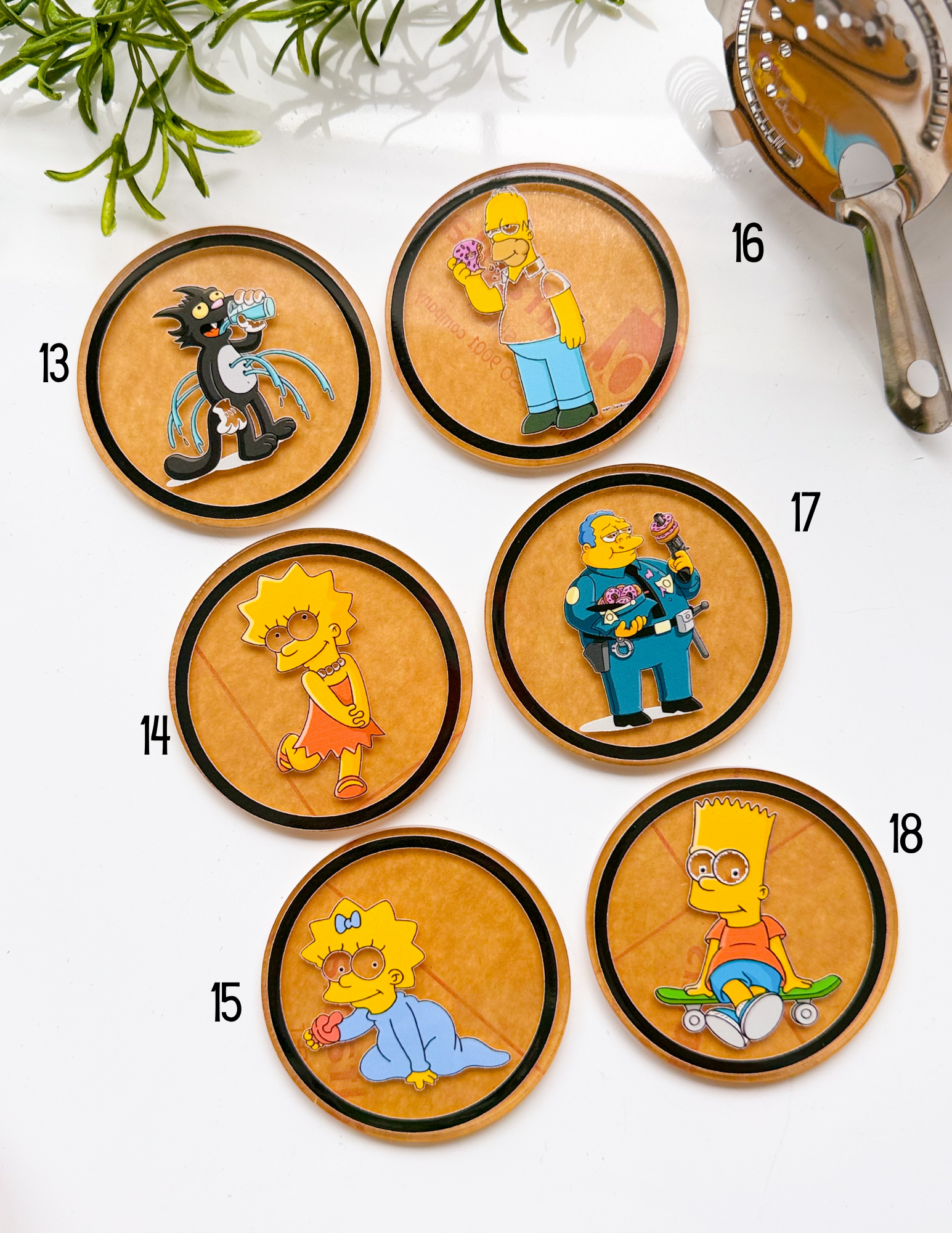 Simpsons Acrylic Coasters - Image 4